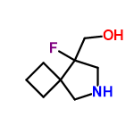 InChI=1/C8H14FNO/c9-8(6-11)5-10-4-7(8)2-1-3-7/h10-11H,1-6H2