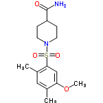 InChI=1/C15H22N2O4S/c1-10-8-11(2)14(9-13(10)21-3)22(19,20)17-6-4-12(5-7-17)15(16)18/h8-9,12H,4-7H2,1-3H3,(H2,16,18)