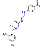 InChI=1/C20H26N4O3/c1-15-4-5-17(16(2)12-15)13-23(3)14-20(25)22-11-10-21-18-6-8-19(9-7-18)24(26)27/h4-9,12,21H,10-11,13-14H2,1-3H3,(H,22,25)/p+1