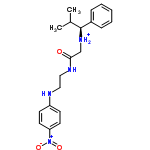 InChI=1/C20H26N4O3/c1-15(2)20(16-6-4-3-5-7-16)23-14-19(25)22-13-12-21-17-8-10-18(11-9-17)24(26)27/h3-11,15,20-21,23H,12-14H2,1-2H3,(H,22,25)/p+1/t20-/m0/s1