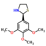 InChI=1/C12H17NO3S/c1-14-9-6-8(12-13-4-5-17-12)7-10(15-2)11(9)16-3/h6-7,12-13H,4-5H2,1-3H3/t12-/m0/s1