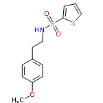 InChI=1/C13H15NO3S2/c1-17-12-6-4-11(5-7-12)8-9-14-19(15,16)13-3-2-10-18-13/h2-7,10,14H,8-9H2,1H3