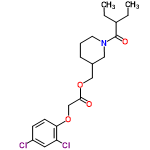 InChI=1/C20H27Cl2NO4/c1-3-15(4-2)20(25)23-9-5-6-14(11-23)12-27-19(24)13-26-18-8-7-16(21)10-17(18)22/h7-8,10,14-15H,3-6,9,11-13H2,1-2H3