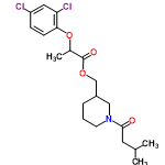 InChI=1/C20H27Cl2NO4/c1-13(2)9-19(24)23-8-4-5-15(11-23)12-26-20(25)14(3)27-18-7-6-16(21)10-17(18)22/h6-7,10,13-15H,4-5,8-9,11-12H2,1-3H3