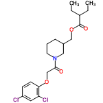 InChI=1/C20H27Cl2NO4/c1-3-15(4-2)20(25)27-12-14-6-5-9-23(11-14)19(24)13-26-18-8-7-16(21)10-17(18)22/h7-8,10,14-15H,3-6,9,11-13H2,1-2H3