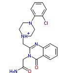 InChI=1/C21H22ClN5O2/c22-16-6-2-4-8-18(16)26-11-9-25(10-12-26)14-20-24-17-7-3-1-5-15(17)21(29)27(20)13-19(23)28/h1-8H,9-14H2,(H2,23,28)/p+1