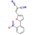 InChI=1/C14H7N3O3/c15-8-10(9-16)7-11-5-6-14(20-11)12-3-1-2-4-13(12)17(18)19/h1-7H