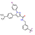 InChI=1/C27H23ClF3N3O/c1-17(2)19-6-8-20(9-7-19)25-15-24(33-34(25)23-12-10-22(28)11-13-23)26(35)32-16-18-4-3-5-21(14-18)27(29,30)31/h3-15,17H,16H2,1-2H3,(H,32,35)