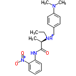 InChI=1/C20H26N4O3/c1-5-23(14-16-10-12-17(13-11-16)22(3)4)15(2)20(25)21-18-8-6-7-9-19(18)24(26)27/h6-13,15H,5,14H2,1-4H3,(H,21,25)/p+1/t15-/m1/s1