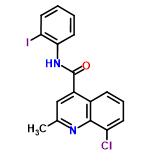 InChI=1/C17H12ClIN2O/c1-10-9-12(11-5-4-6-13(18)16(11)20-10)17(22)21-15-8-3-2-7-14(15)19/h2-9H,1H3,(H,21,22)