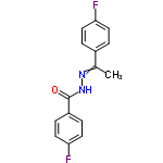 InChI=1/C15H12F2N2O/c1-10(11-2-6-13(16)7-3-11)18-19-15(20)12-4-8-14(17)9-5-12/h2-9H,1H3,(H,19,20)