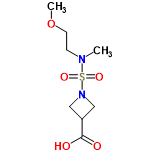 InChI=1/C8H16N2O5S/c1-9(3-4-15-2)16(13,14)10-5-7(6-10)8(11)12/h7H,3-6H2,1-2H3,(H,11,12)