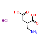 InChI=1/C5H9NO4.ClH/c6-2-3(5(9)10)1-4(7)8;/h3H,1-2,6H2,(H,7,8)(H,9,10);1H/t3-;/m0./s1