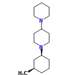 InChI=1/C17H32N2/c1-15-6-5-7-17(14-15)19-12-8-16(9-13-19)18-10-3-2-4-11-18/h15-17H,2-14H2,1H3/t15-,17+/m1/s1