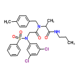 InChI=1/C28H31Cl2N3O4S/c1-4-14-31-28(35)21(3)32(18-22-12-10-20(2)11-13-22)27(34)19-33(25-16-23(29)15-24(30)17-25)38(36,37)26-8-6-5-7-9-26/h5-13,15-17,21H,4,14,18-19H2,1-3H3,(H,31,35)