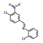 InChI=1/C13H8Cl2N2O2/c14-10-3-1-2-4-12(10)16-8-9-5-6-11(15)13(7-9)17(18)19/h1-8H/b16-8+