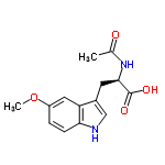 InChI=1/C14H16N2O4/c1-8(17)16-13(14(18)19)5-9-7-15-12-4-3-10(20-2)6-11(9)12/h3-4,6-7,13,15H,5H2,1-2H3,(H,16,17)(H,18,19)/t13-/m1/s1