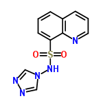 InChI=1/C11H9N5O2S/c17-19(18,15-16-7-13-14-8-16)10-5-1-3-9-4-2-6-12-11(9)10/h1-8,15H