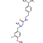 InChI=1/C22H29FN2O2/c1-16(2)19-8-5-17(6-9-19)11-12-24-22(26)15-25(3)14-18-7-10-21(27-4)20(23)13-18/h5-10,13,16H,11-12,14-15H2,1-4H3,(H,24,26)/p+1