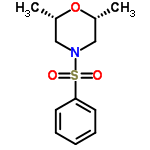 InChI=1/C12H17NO3S/c1-10-8-13(9-11(2)16-10)17(14,15)12-6-4-3-5-7-12/h3-7,10-11H,8-9H2,1-2H3/t10-,11+