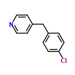 InChI=1/C12H10ClN/c13-12-3-1-10(2-4-12)9-11-5-7-14-8-6-11/h1-8H,9H2