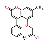 InChI=1/C19H15ClO3/c1-12-8-16(22-11-13(2)20)19-15(14-6-4-3-5-7-14)10-18(21)23-17(19)9-12/h3-10H,2,11H2,1H3