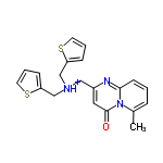 InChI=1/C20H19N3OS2/c1-15-5-2-8-19-21-16(11-20(24)23(15)19)12-22(13-17-6-3-9-25-17)14-18-7-4-10-26-18/h2-11H,12-14H2,1H3/p+1