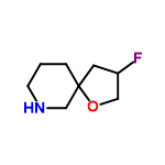InChI=1/C8H14FNO/c9-7-4-8(11-5-7)2-1-3-10-6-8/h7,10H,1-6H2