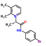 InChI=1/C16H17BrN2O/c1-11-5-4-10-19(12(11)2)13(3)16(20)18-15-8-6-14(17)7-9-15/h4-10,13H,1-3H3/p+1/t13-/m0/s1