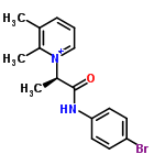 InChI=1/C16H17BrN2O/c1-11-5-4-10-19(12(11)2)13(3)16(20)18-15-8-6-14(17)7-9-15/h4-10,13H,1-3H3/p+1/t13-/m1/s1