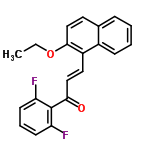 InChI=1/C21H16F2O2/c1-2-25-20-13-10-14-6-3-4-7-15(14)16(20)11-12-19(24)21-17(22)8-5-9-18(21)23/h3-13H,2H2,1H3/b12-11+