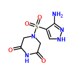 InChI=1/C7H9N5O4S/c8-7-4(1-9-11-7)17(15,16)12-2-5(13)10-6(14)3-12/h1H,2-3H2,(H3,8,9,11)(H,10,13,14)