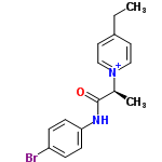 InChI=1/C16H17BrN2O/c1-3-13-8-10-19(11-9-13)12(2)16(20)18-15-6-4-14(17)5-7-15/h4-12H,3H2,1-2H3/p+1/t12-/m0/s1