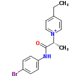 InChI=1/C16H17BrN2O/c1-3-13-8-10-19(11-9-13)12(2)16(20)18-15-6-4-14(17)5-7-15/h4-12H,3H2,1-2H3/p+1/t12-/m1/s1