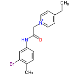 InChI=1/C16H17BrN2O/c1-3-13-6-8-19(9-7-13)11-16(20)18-14-5-4-12(2)15(17)10-14/h4-10H,3,11H2,1-2H3/p+1