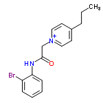 InChI=1/C16H17BrN2O/c1-2-5-13-8-10-19(11-9-13)12-16(20)18-15-7-4-3-6-14(15)17/h3-4,6-11H,2,5,12H2,1H3/p+1