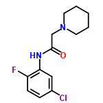 InChI=1/C13H16ClFN2O/c14-10-4-5-11(15)12(8-10)16-13(18)9-17-6-2-1-3-7-17/h4-5,8H,1-3,6-7,9H2,(H,16,18)