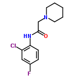 InChI=1/C13H16ClFN2O/c14-11-8-10(15)4-5-12(11)16-13(18)9-17-6-2-1-3-7-17/h4-5,8H,1-3,6-7,9H2,(H,16,18)