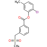 InChI=1/C16H15ClO4S/c1-11-6-7-14(17)15(8-11)21-16(18)13-5-3-4-12(9-13)10-22(2,19)20/h3-9H,10H2,1-2H3