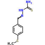 InChI=1/C9H11N3S2/c1-14-8-4-2-7(3-5-8)6-11-12-9(10)13/h2-6H,1H3,(H3,10,12,13)