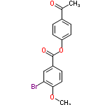 InChI=1/C16H13BrO4/c1-10(18)11-3-6-13(7-4-11)21-16(19)12-5-8-15(20-2)14(17)9-12/h3-9H,1-2H3