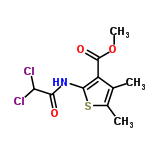 InChI=1/C10H11Cl2NO3S/c1-4-5(2)17-9(6(4)10(15)16-3)13-8(14)7(11)12/h7H,1-3H3,(H,13,14)