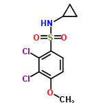 InChI=1/C10H11Cl2NO3S/c1-16-7-4-5-8(10(12)9(7)11)17(14,15)13-6-2-3-6/h4-6,13H,2-3H2,1H3