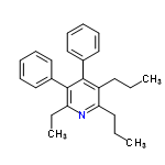 InChI=1/C25H29N/c1-4-13-21-23(14-5-2)26-22(6-3)25(20-17-11-8-12-18-20)24(21)19-15-9-7-10-16-19/h7-12,15-18H,4-6,13-14H2,1-3H3