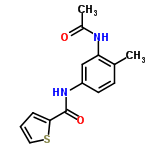 InChI=1/C14H14N2O2S/c1-9-5-6-11(8-12(9)15-10(2)17)16-14(18)13-4-3-7-19-13/h3-8H,1-2H3,(H,15,17)(H,16,18)