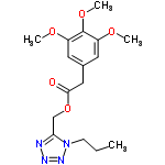 InChI=1/C16H22N4O5/c1-5-6-20-14(17-18-19-20)10-25-15(21)9-11-7-12(22-2)16(24-4)13(8-11)23-3/h7-8H,5-6,9-10H2,1-4H3