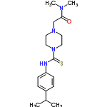 InChI=1/C18H28N4OS/c1-14(2)15-5-7-16(8-6-15)19-18(24)22-11-9-21(10-12-22)13-17(23)20(3)4/h5-8,14H,9-13H2,1-4H3,(H,19,24)