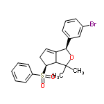 InChI=1/C21H21BrO3S/c1-21(2)19-17(20(25-21)14-7-6-8-15(22)13-14)11-12-18(19)26(23,24)16-9-4-3-5-10-16/h3-11,13,18-20H,12H2,1-2H3/t18-,19?,20+/m0/s1