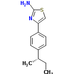 InChI=1/C13H16N2S/c1-3-9(2)10-4-6-11(7-5-10)12-8-16-13(14)15-12/h4-9H,3H2,1-2H3,(H2,14,15)/t9-/m0/s1