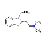 InChI=1/C13H17N2S/c1-4-15-11-7-5-6-8-12(11)16-13(15)9-10-14(2)3/h5-10H,4H2,1-3H3/q+1